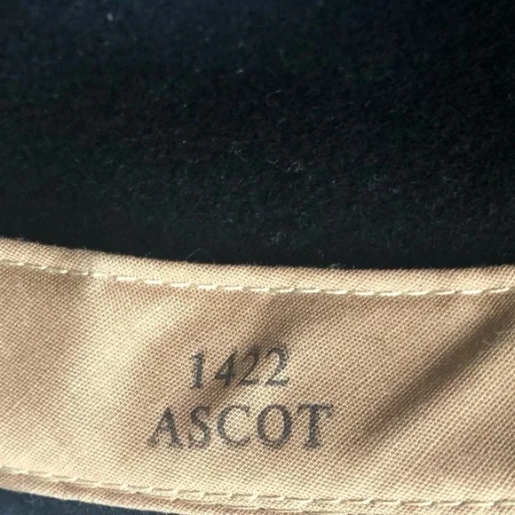 Outback Trading Co Black 100% Wool Cowboy Hat L 1422 Ascot Crushable Waterproof